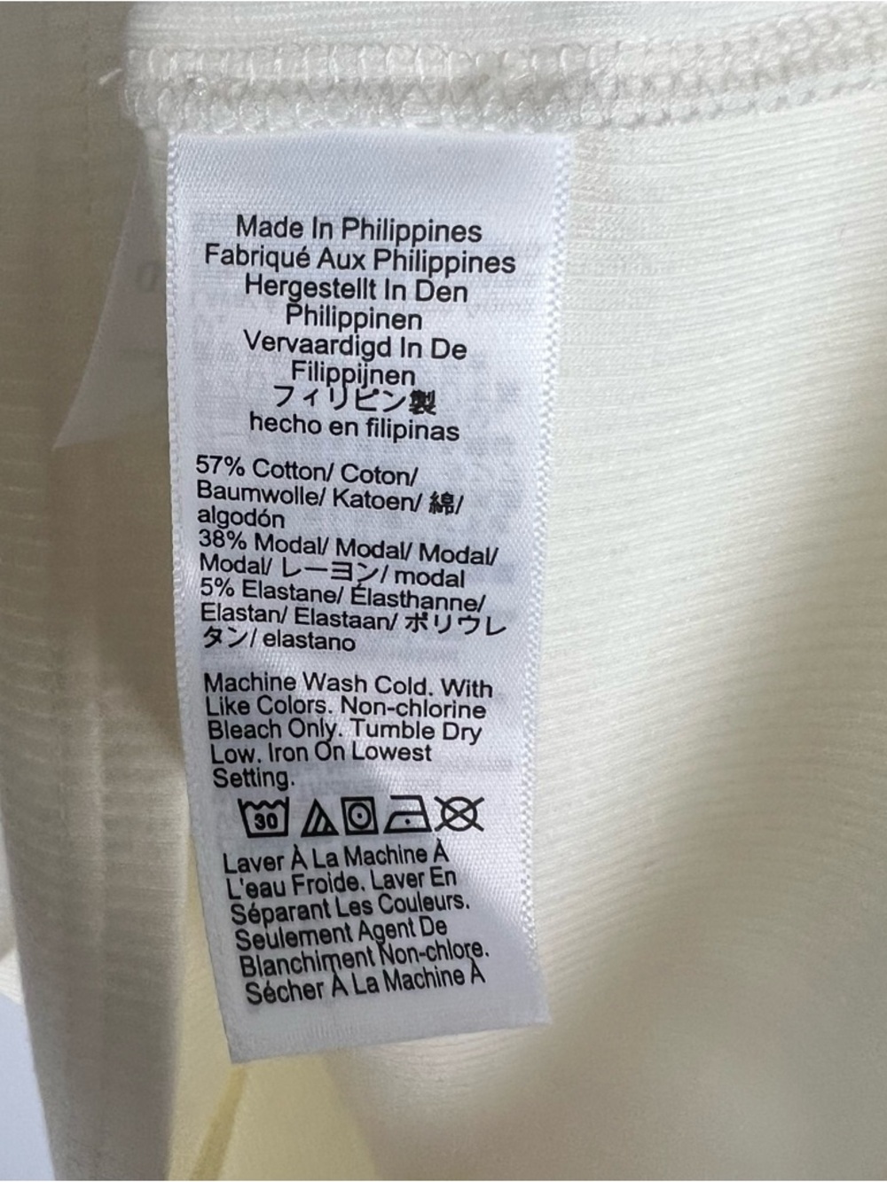 NWT J. Crew One Shoulder Ruffleneck Top Vintage Rib Neutral Ivory 2022 Size XL - Picture 9 of 10